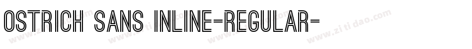 Ostrich Sans Inline-regular字体转换